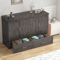 Umwandelbares Queensize-Schrankbett mit Stauraumschublade und Ladestation