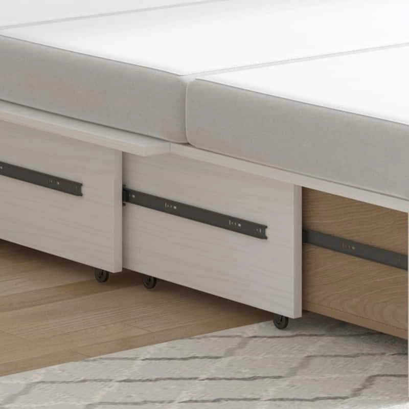Umwandelbares Queensize-Schrankbett mit Stauraumschublade und Ladestation